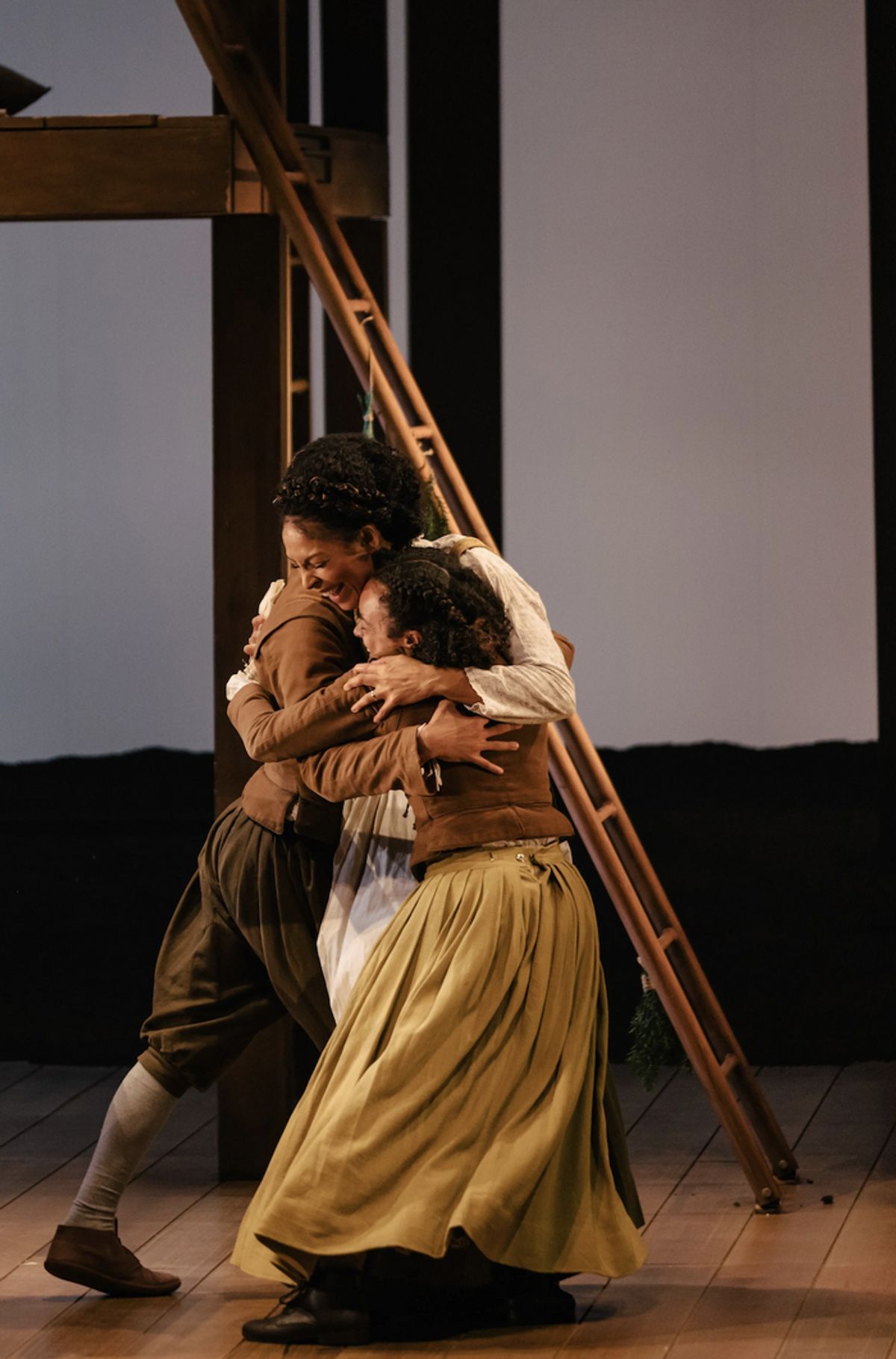 Kemi-Bo Jacobs (center), with Ajani Cabey  at 